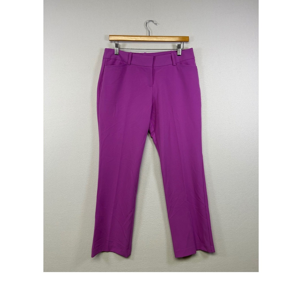 Business‎ Casual Worthington Womens 4P Purple Perfect Trouser Straight Leg Pants